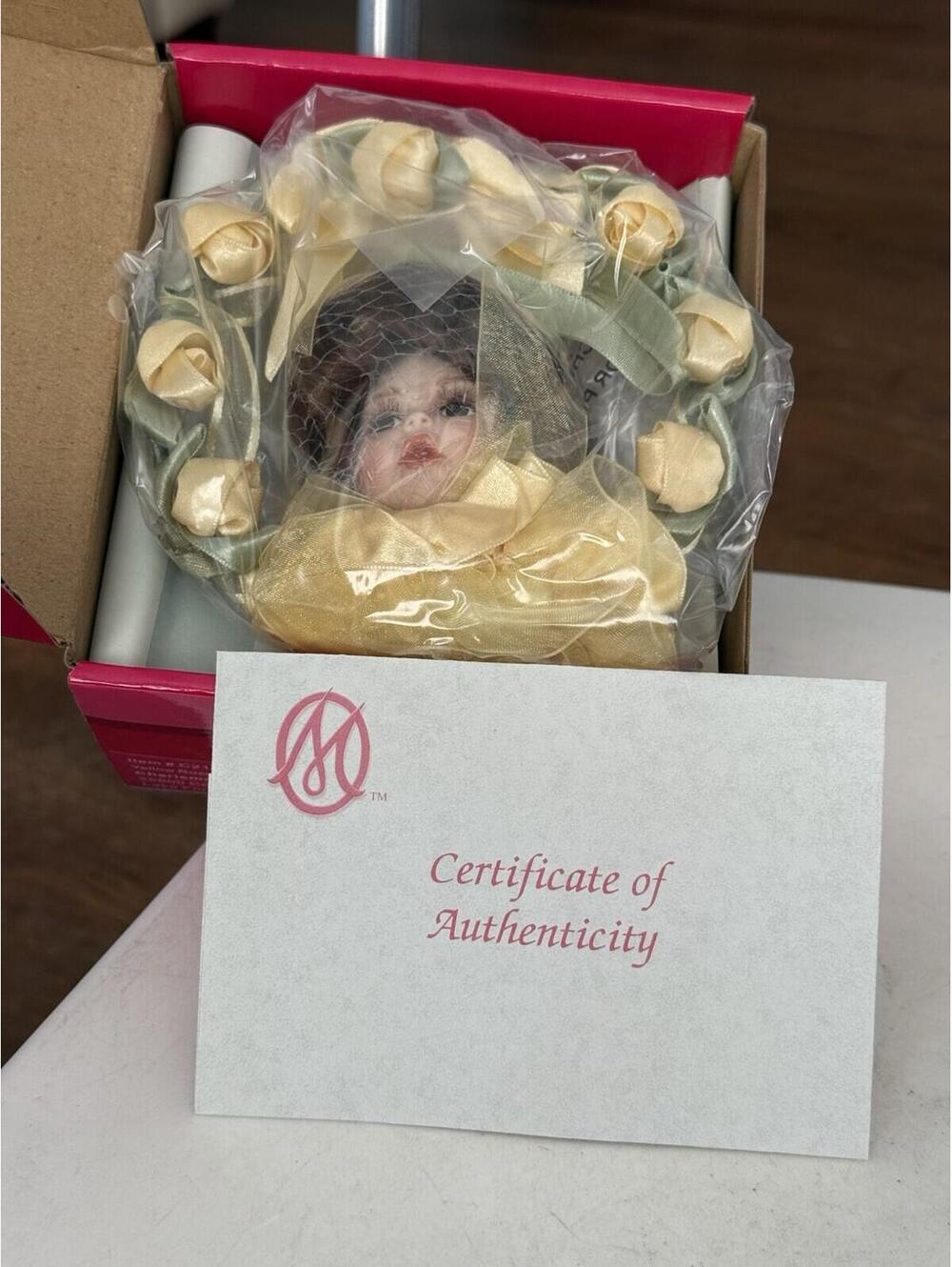 Yellow Rose Of Texas  Ornament ~ Marie Osmond Collection  Doll Head